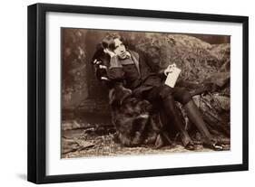 Oscar Wiide, Irish Writer, Wit and Playwright, 1882-Napoleon Sarony-Framed Premium Giclee Print