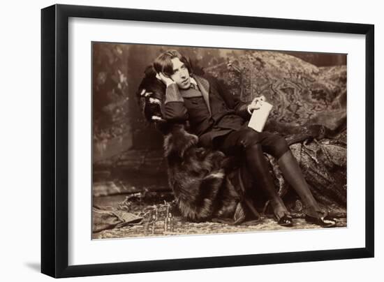 Oscar Wiide, Irish Writer, Wit and Playwright, 1882-Napoleon Sarony-Framed Giclee Print