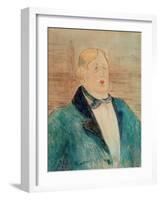 Oscar Wilde, 1895-Henri de Toulouse-Lautrec-Framed Giclee Print