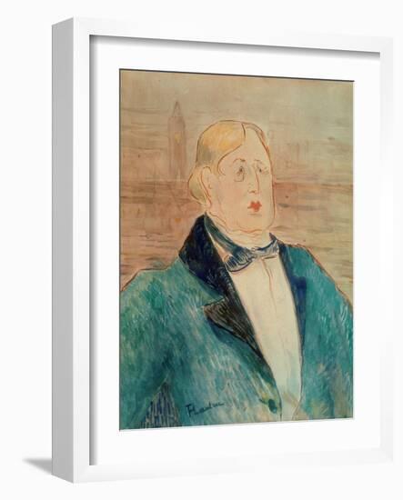 Oscar Wilde, 1895-Henri de Toulouse-Lautrec-Framed Giclee Print