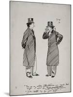 Oscar Wilde and Whistler, 1894-Phil May-Mounted Giclee Print