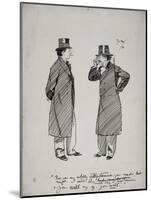 Oscar Wilde and Whistler, 1894-Phil May-Mounted Giclee Print