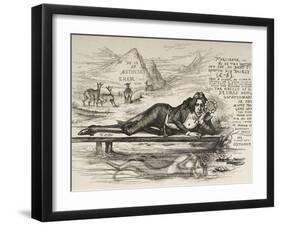 Oscar Wilde As Narcissus (With an Inscription)-James Kelly-Framed Premium Giclee Print