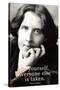 Oscar Wilde Be Yourself Quote Poster-null-Stretched Canvas