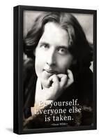 Oscar Wilde Be Yourself Quote-null-Framed Poster