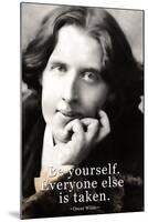 Oscar Wilde Be Yourself Quote-null-Mounted Photo