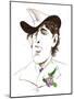 Oscar Wilde - caricature of Irish writer-Neale Osborne-Mounted Giclee Print