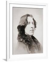 Oscar Wilde, Early 1880S (B/W Photo)-Napoleon Sarony-Framed Giclee Print