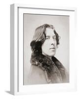 Oscar Wilde, Early 1880S (B/W Photo)-Napoleon Sarony-Framed Giclee Print