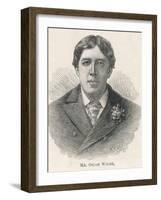 Oscar Wilde, Irish Playwright Author and Celebrity-null-Framed Photographic Print