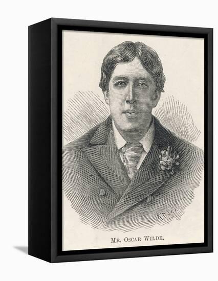 Oscar Wilde, Irish Playwright Author and Celebrity-null-Framed Stretched Canvas