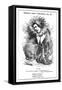 Oscar Wilde, Irish Playwright Cartoon Portrayal-null-Framed Stretched Canvas