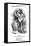 Oscar Wilde, Irish Playwright Cartoon Portrayal-null-Framed Stretched Canvas