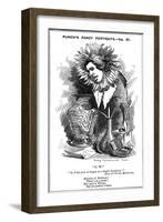 Oscar Wilde, Irish Playwright, Novelist, Poet and Wit, 1881-Edward Linley Sambourne-Framed Giclee Print