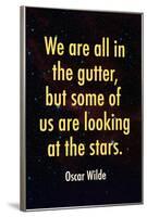Oscar Wilde Looking at the Stars Quote-null-Framed Art Print