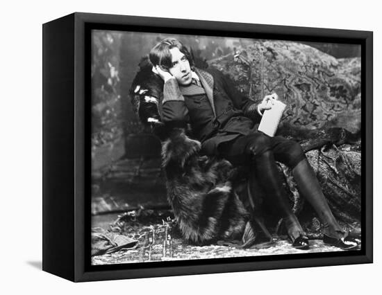 Oscar Wilde Lounging-null-Framed Stretched Canvas