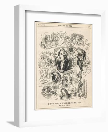 Oscar Wilde Moonshine-null-Framed Art Print