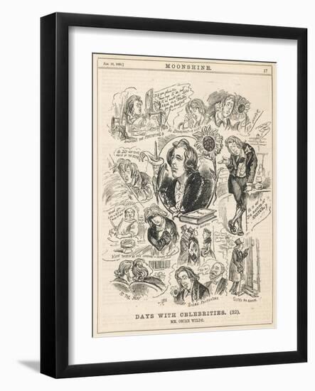 Oscar Wilde Moonshine-null-Framed Art Print