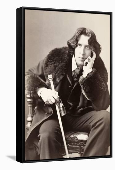 Oscar Wilde-Napoleon Sarony-Framed Stretched Canvas