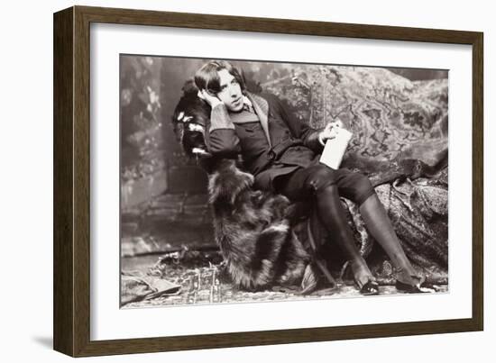 Oscar Wilde-Napoleon Sarony-Framed Photographic Print