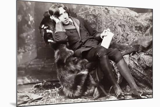 Oscar Wilde-Napoleon Sarony-Mounted Photographic Print