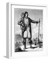 Osceola, Chief of the Seminoles, C1837-George Catlin-Framed Giclee Print