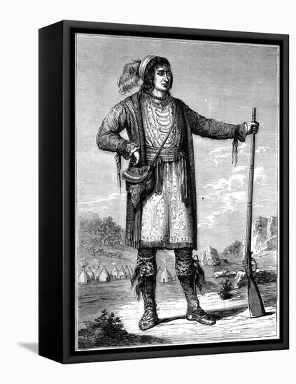 Osceola, Chief of the Seminoles, C1837-George Catlin-Framed Stretched Canvas