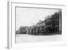 Osceola, Nebraska - Exterior View of the Osceola National Bank-Lantern Press-Framed Art Print