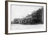 Osceola, Nebraska - Exterior View of the Osceola National Bank-Lantern Press-Framed Art Print