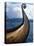 Oseberg Replica Viking Ship, Norway-David Lomax-Stretched Canvas