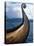 Oseberg Replica Viking Ship, Norway-David Lomax-Stretched Canvas