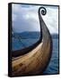 Oseberg Replica Viking Ship, Norway-David Lomax-Framed Stretched Canvas