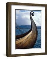 Oseberg Replica Viking Ship, Norway-David Lomax-Framed Photographic Print