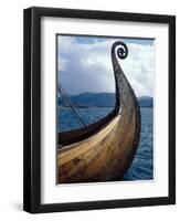 Oseberg Replica Viking Ship, Norway-David Lomax-Framed Photographic Print