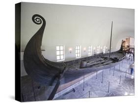 Oseberg Viking Ship Excavated From Oslofjord, Vikingskipshuset (Viking Ship Museum), Oslo-Christian Kober-Stretched Canvas