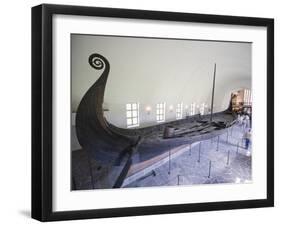 Oseberg Viking Ship Excavated From Oslofjord, Vikingskipshuset (Viking Ship Museum), Oslo-Christian Kober-Framed Photographic Print