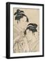 Osen of Kagiya and Ohisa of Takashima-Kitagawa Utamaro-Framed Giclee Print