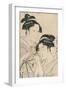 Osen of Kagiya and Ohisa of Takashima-Kitagawa Utamaro-Framed Giclee Print