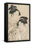 Osen of Kagiya and Ohisa of Takashima-Kitagawa Utamaro-Framed Stretched Canvas