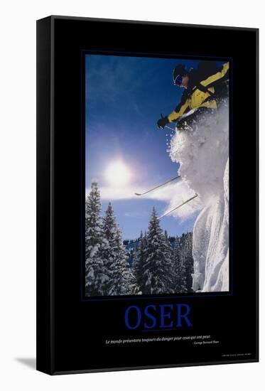 Oser (French Translation)-null-Framed Stretched Canvas