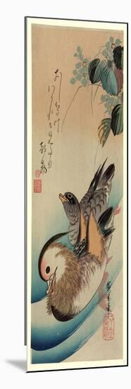 Oshidori-Utagawa Hiroshige-Mounted Giclee Print