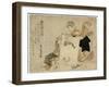 Oshikyo-Teisai Hokuba-Framed Giclee Print