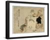 Oshikyo-Teisai Hokuba-Framed Giclee Print