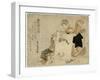 Oshikyo-Teisai Hokuba-Framed Giclee Print