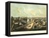 Oshkosh, Wisconsin - Panoramic Map-Lantern Press-Framed Stretched Canvas