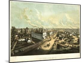 Oshkosh, Wisconsin - Panoramic Map-Lantern Press-Mounted Art Print