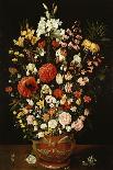 Still-life with flowers and butterflies-Osias Beert-Giclee Print