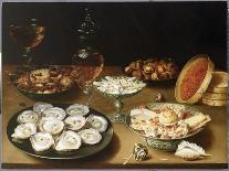 Still Life with Oysters, Sweetmeats and Roasted Chestnuts, Detail of Oysters-Osias The Elder Beert-Giclee Print