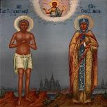 Basil the Blessed and Saint Mary of Egypt, 1901-Osip Semionovich Chirikov-Framed Giclee Print