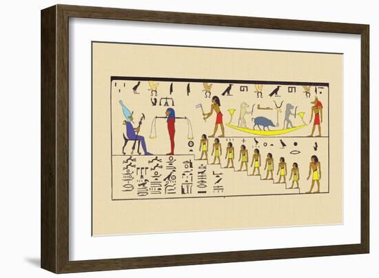 Osiris, Attended by the Guardian of the Balance-J. Gardner Wilkinson-Framed Art Print